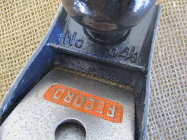 Vintage Record 04 1/2 Hand Plane        Made In England