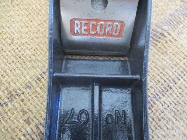 Very Nice And Neat Vintage Record No 07 Hand Plane        Made In England