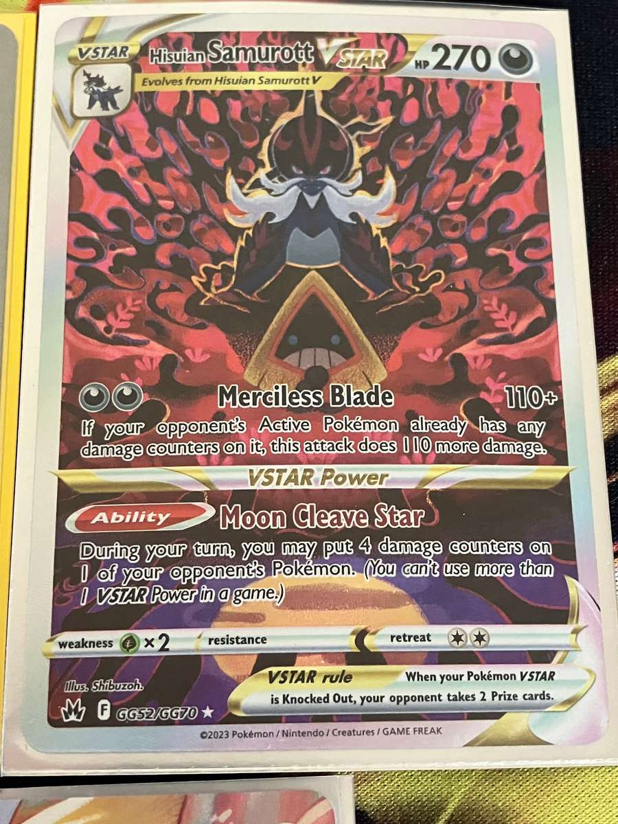 Pokemon: Bundle of 3 Crown Zenith: Galarian Gallery cards sold as one