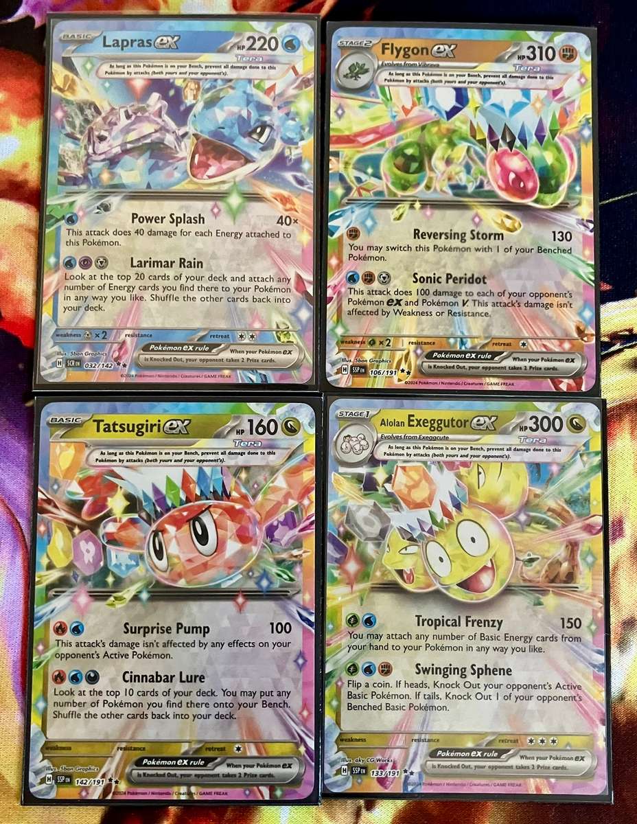Pokemon: Bundle of 4 double rare cards