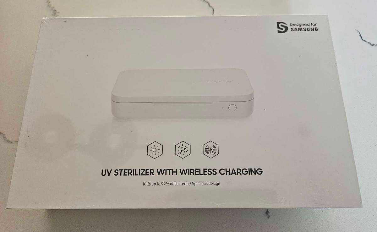 SamsungUV Sterilizer with Wireless Charging - White