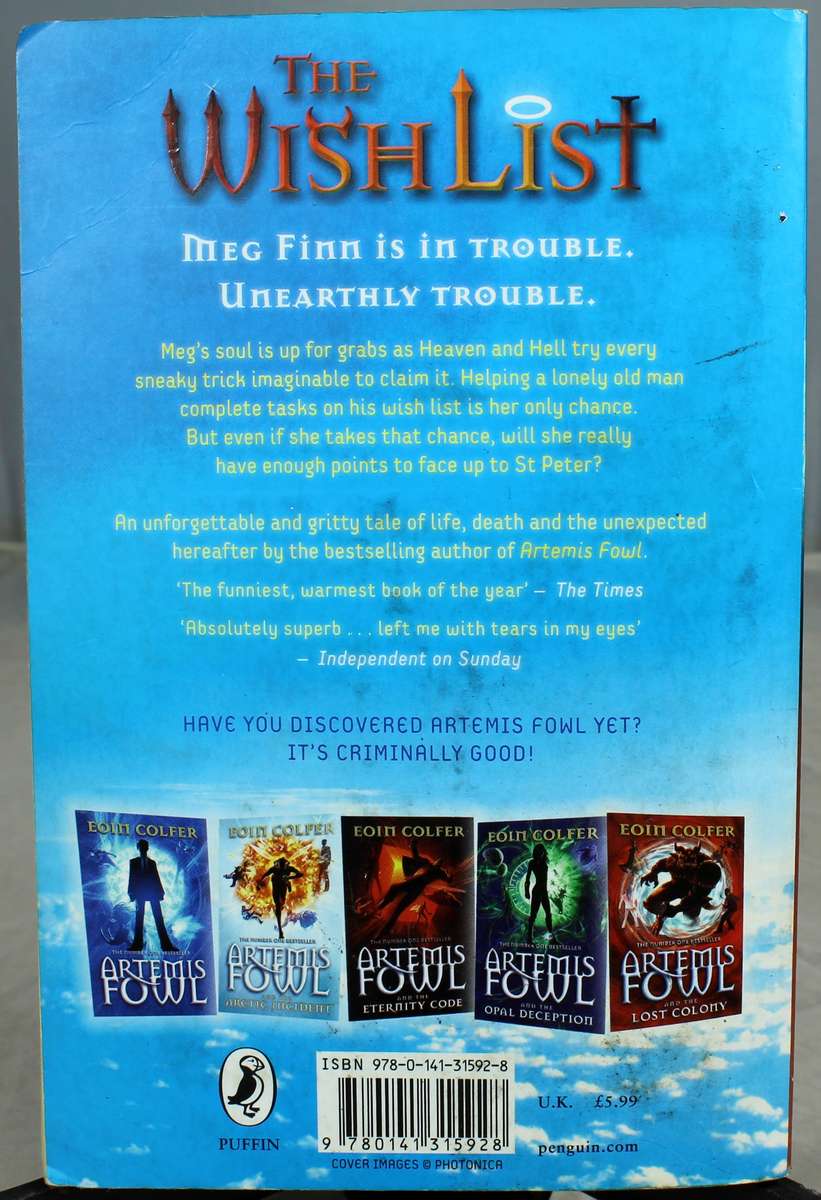 Eion Colfer - Artemus Fowl - The Wish List