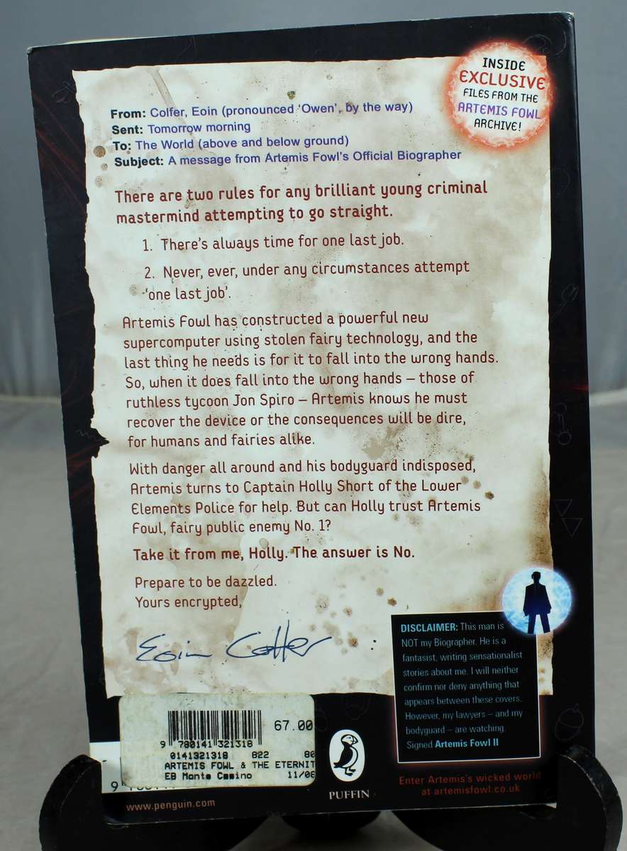 Eion Colfer - Artemus Fowl - The Eternity Code