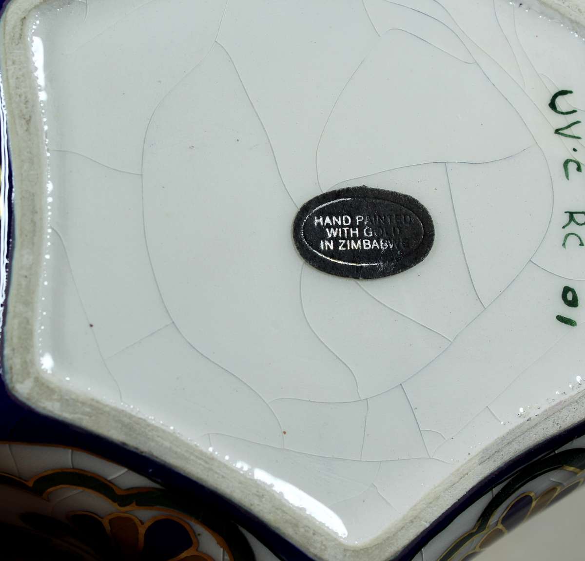 Hand painted bowl from Zimbabwe