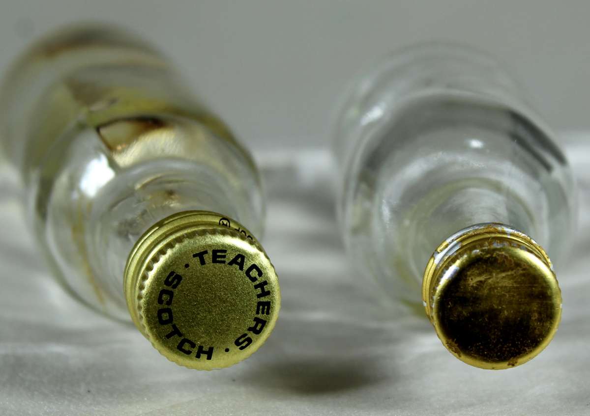 Mini liquor bottle - Empty - Pair of empty bottles