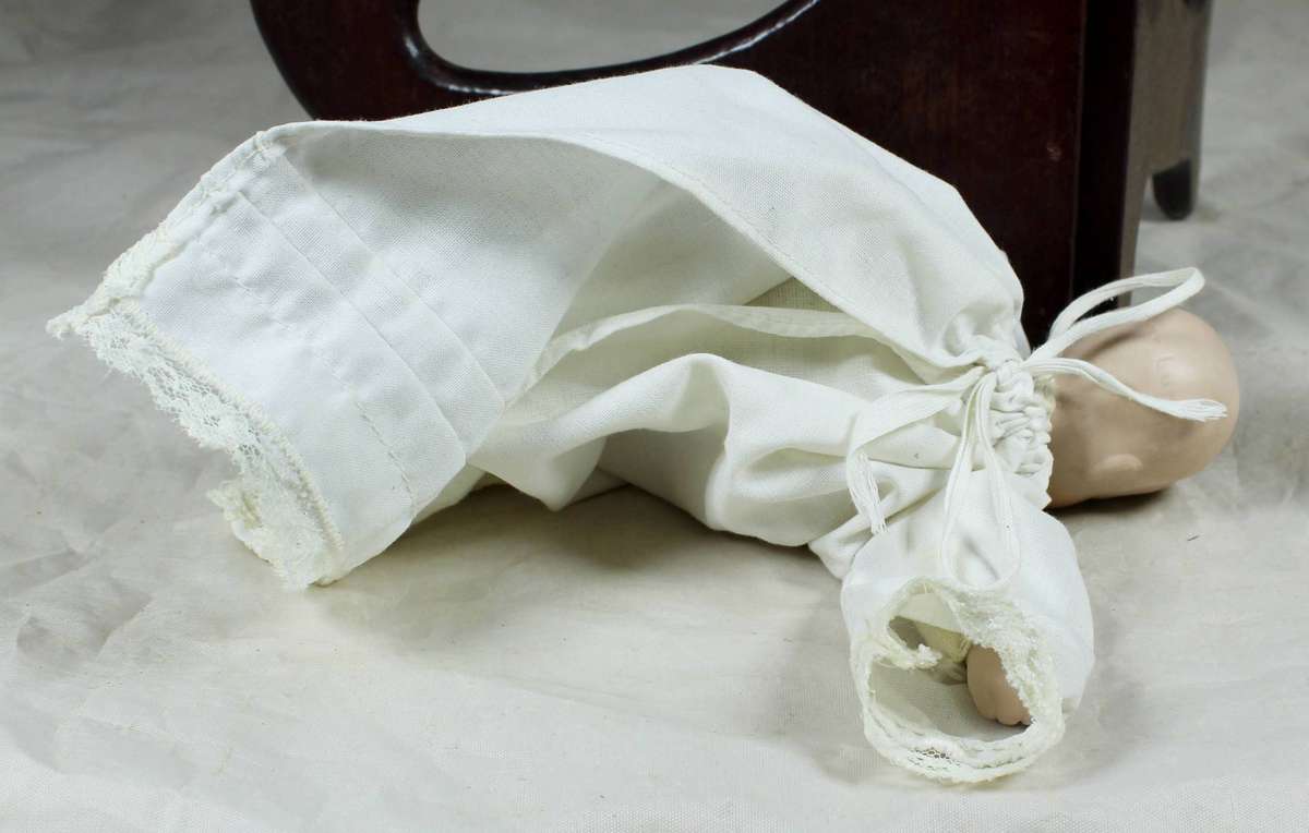 Vintage doll baby with bead stuffing