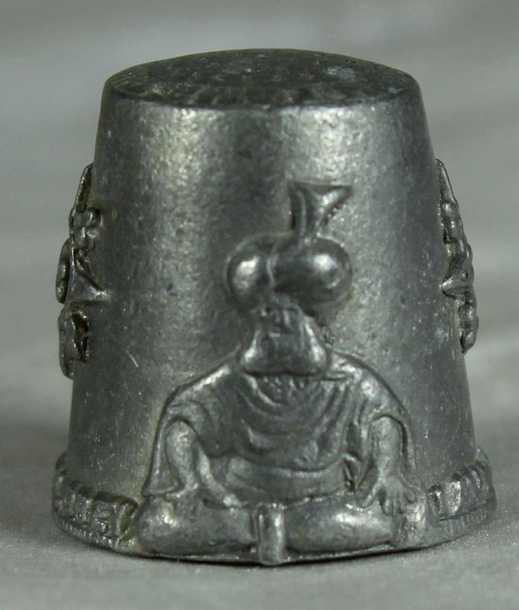 Embossed metal thimble - i am a genie, make a wish