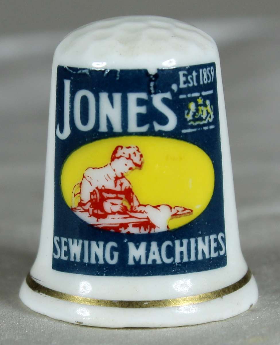 Advertising thimble - Jones sewing machines