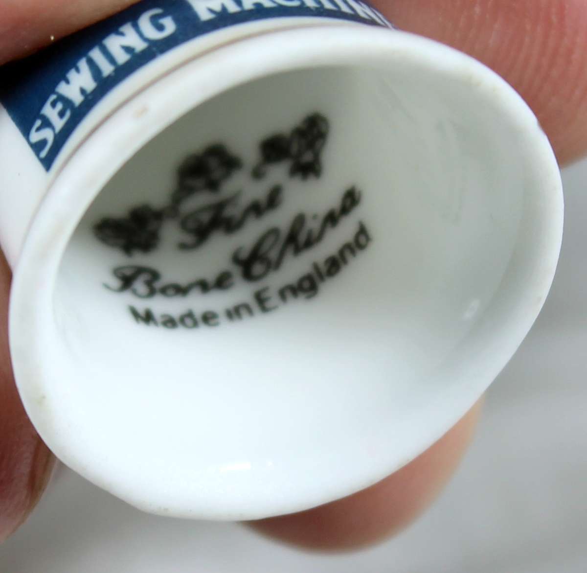 Advertising thimble - Jones sewing machines