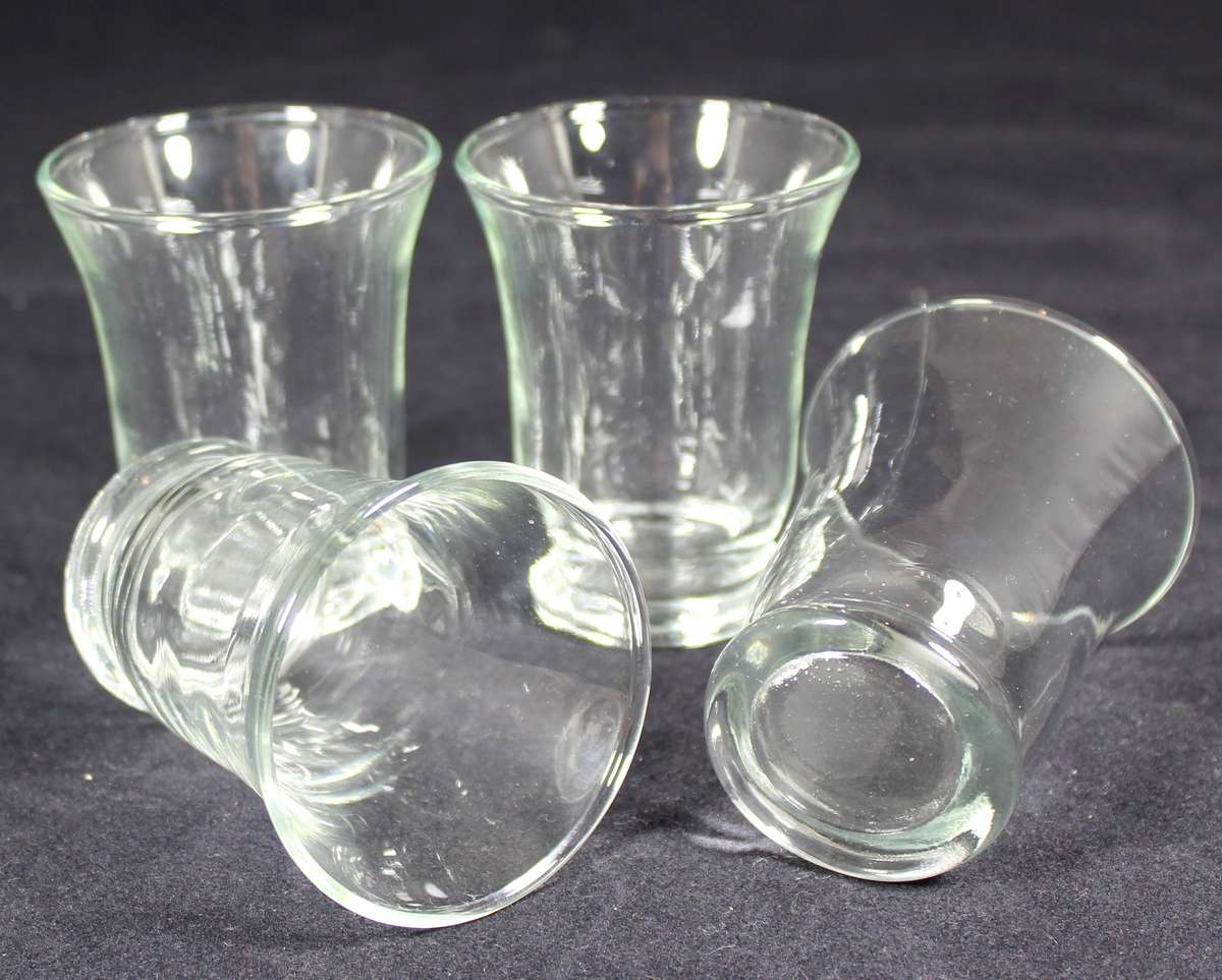 Set of four aperitif glasses