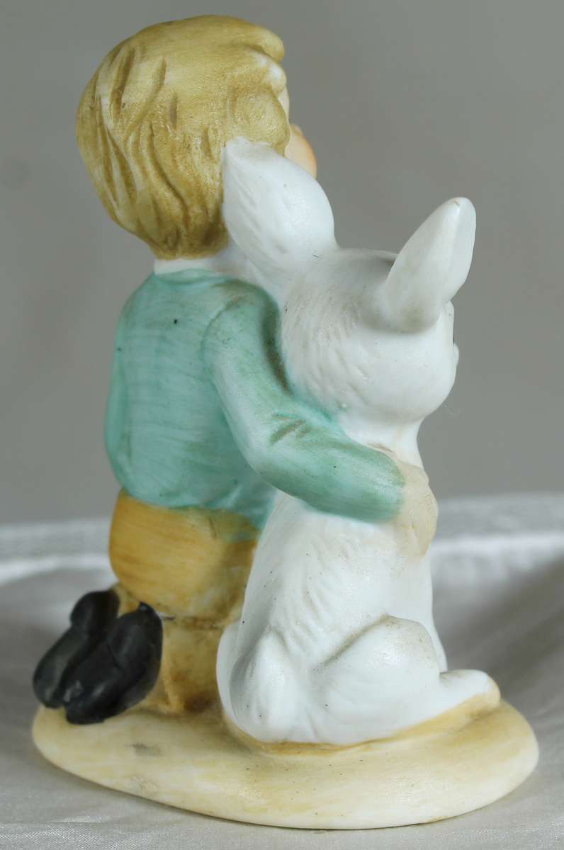 Little boy with fowl