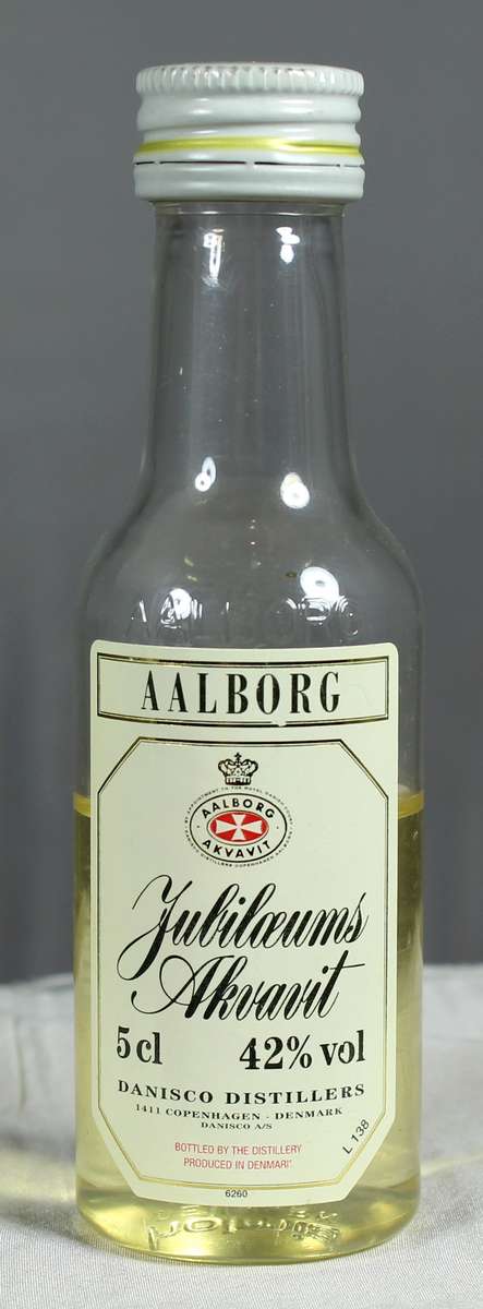 Mini liquor bottle - Aalborg - Danish