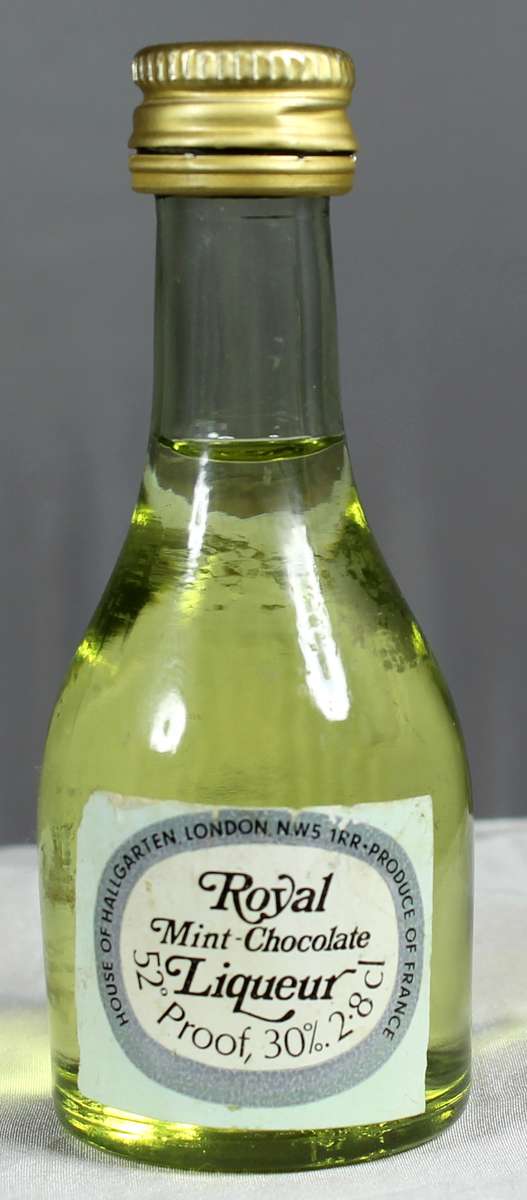 Mini liquor bottle - Royal Mint chocolate liqueur