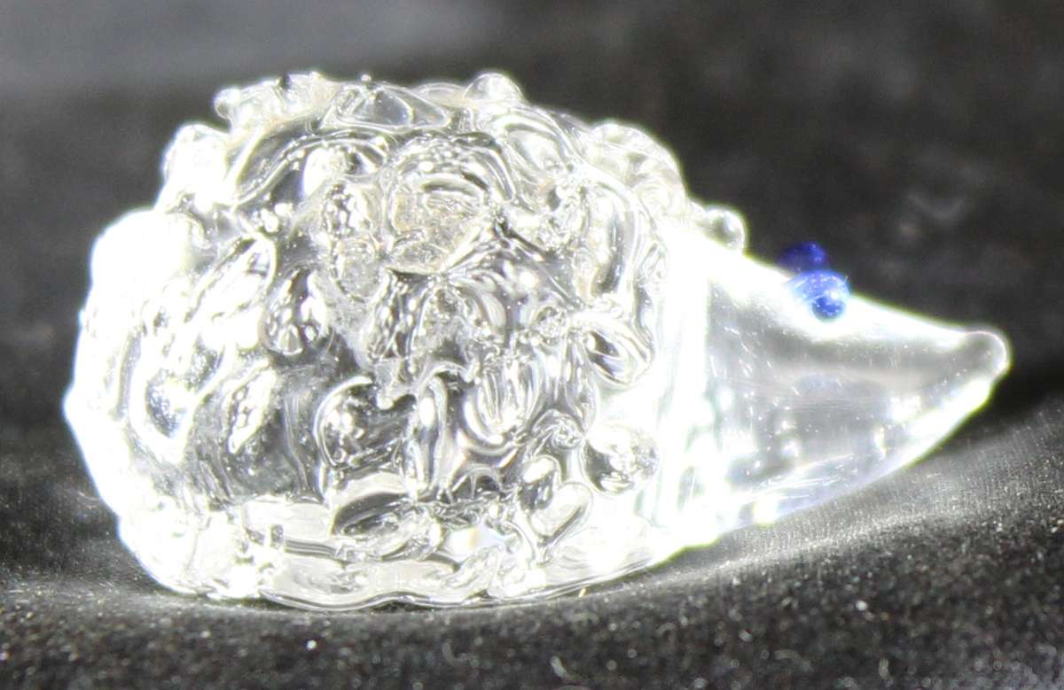 Miniature glass hedgehog