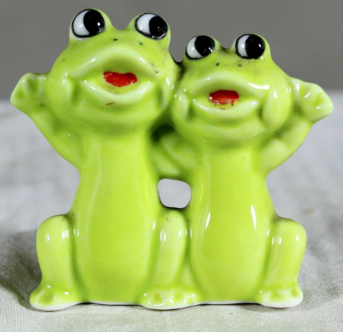 Miniature two froggies