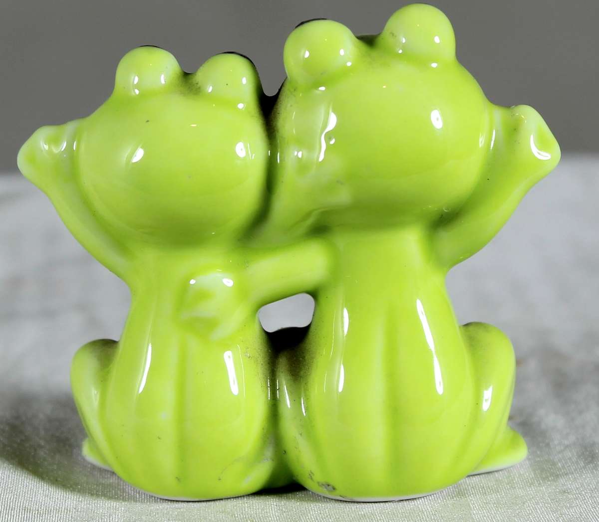 Miniature two froggies