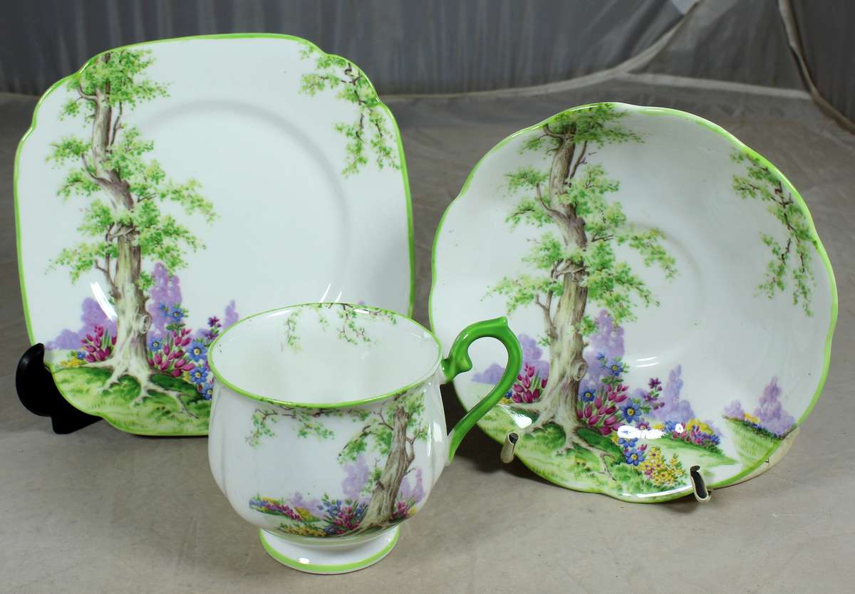 Royal Albert Greenwood tree trio