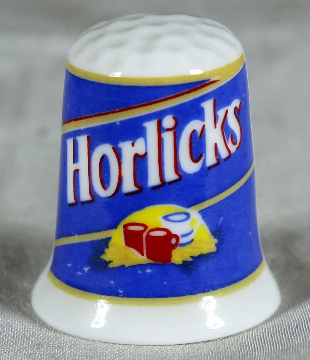 Advertising thimble - Horlicks - Cottage thimbles