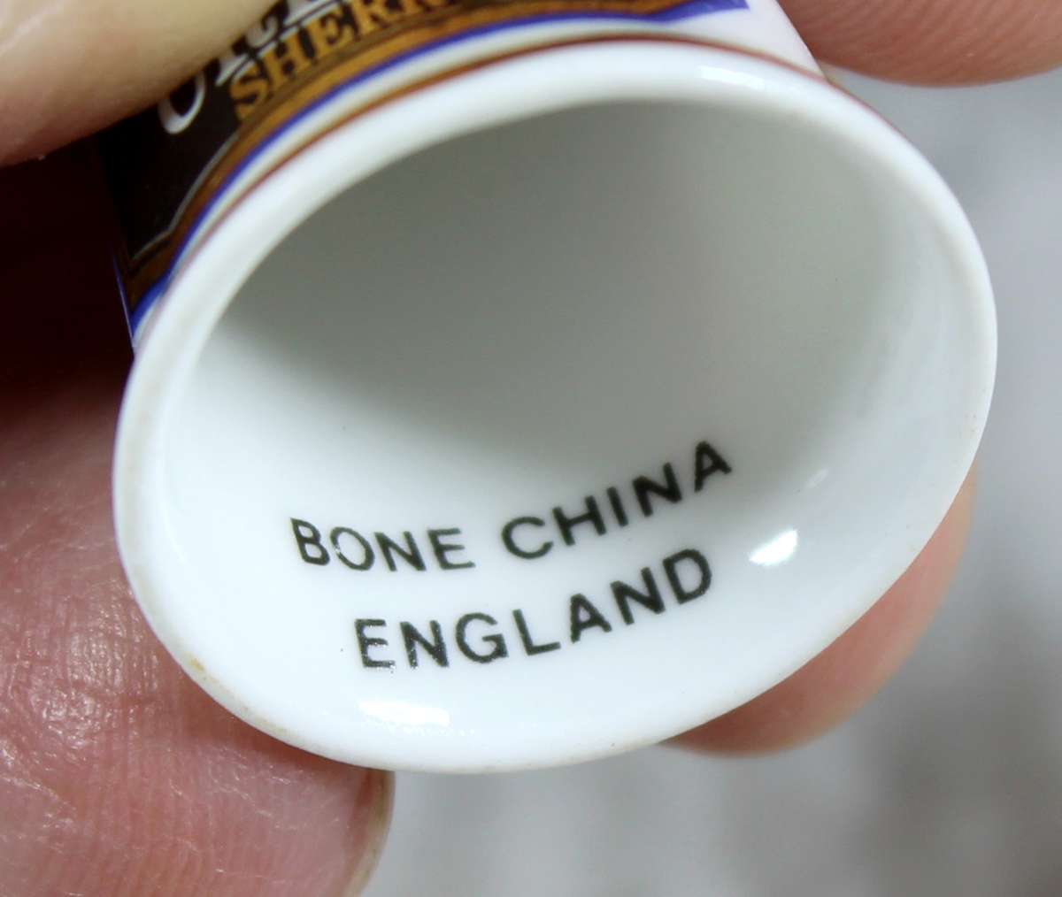 Advertising thimble - Harvey Bristol cream