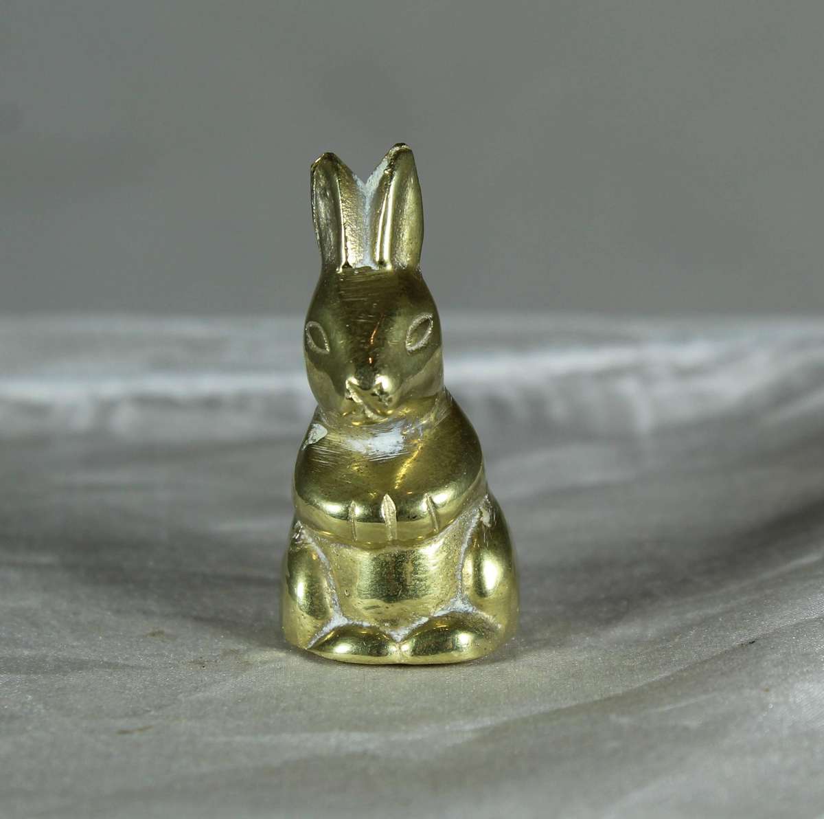 Miniature brass rabbit