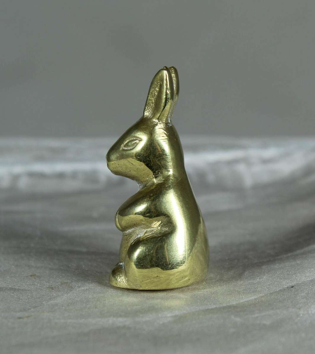 Miniature brass rabbit