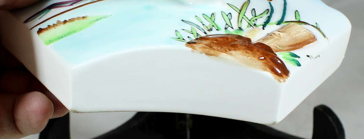 Mallard ducks - pair of wall pockets