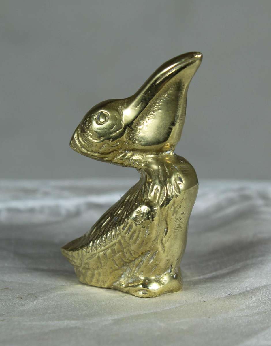 Miniature brass pelican