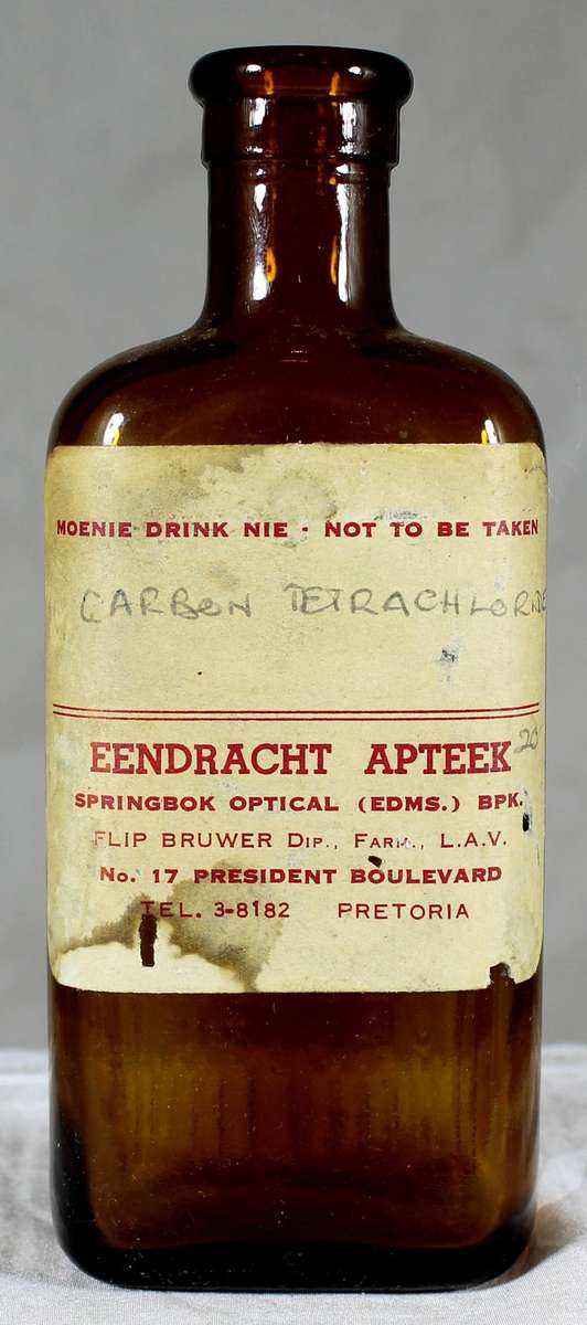 Mini medicine bottle - Carbon Tertachloride