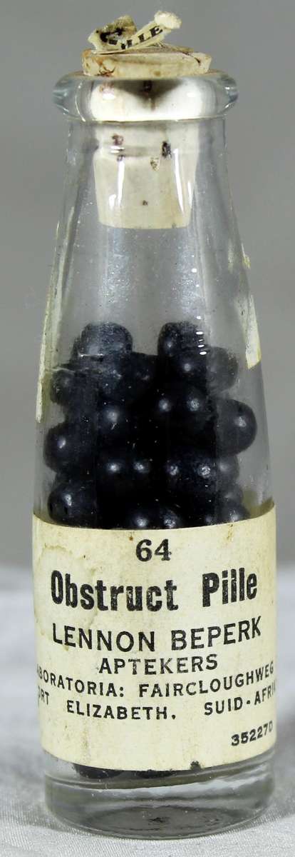 Mini medicine bottle - Lennon Obstruct pille