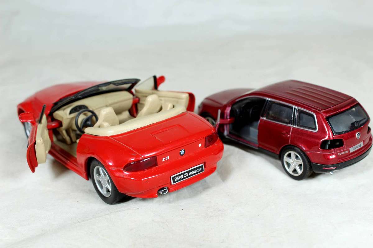 Set of twenty-one cars including a BMW Z3