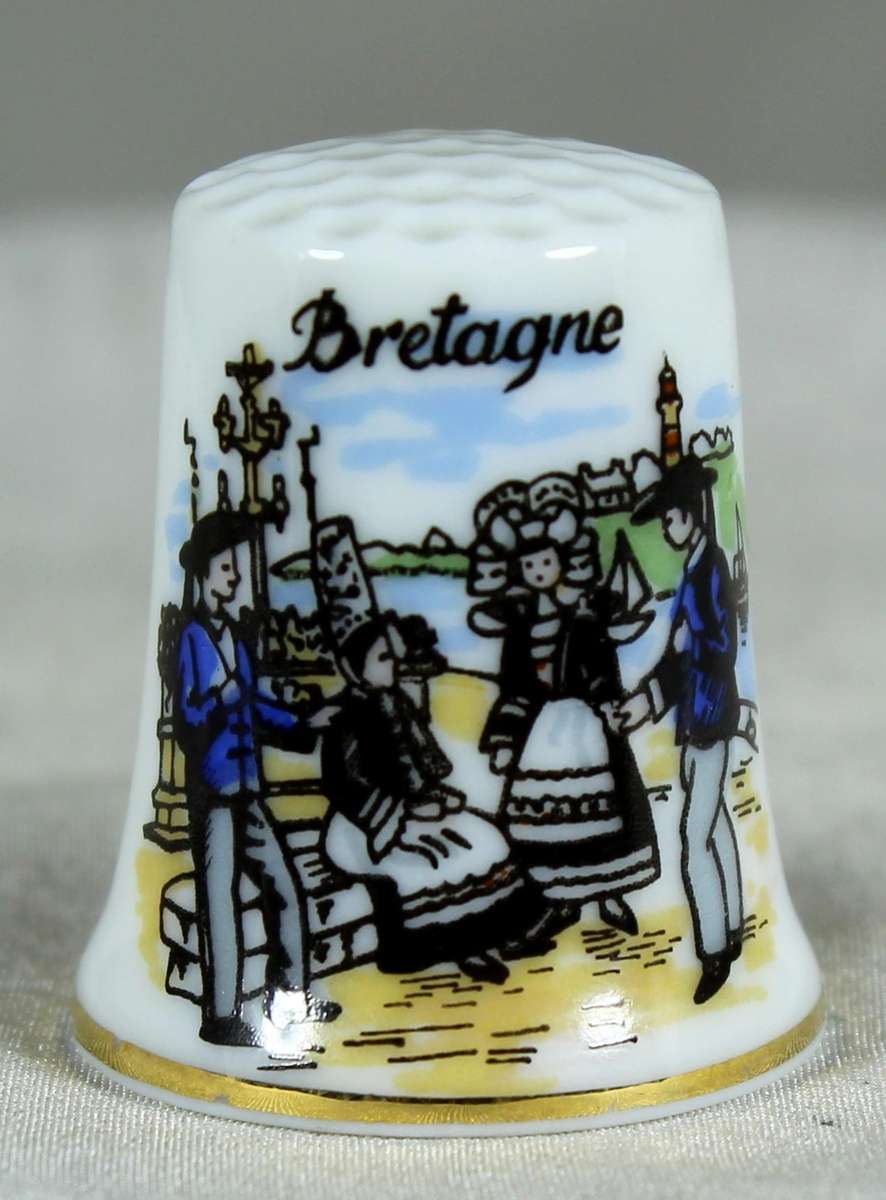 Bone China thimble - Bretagne