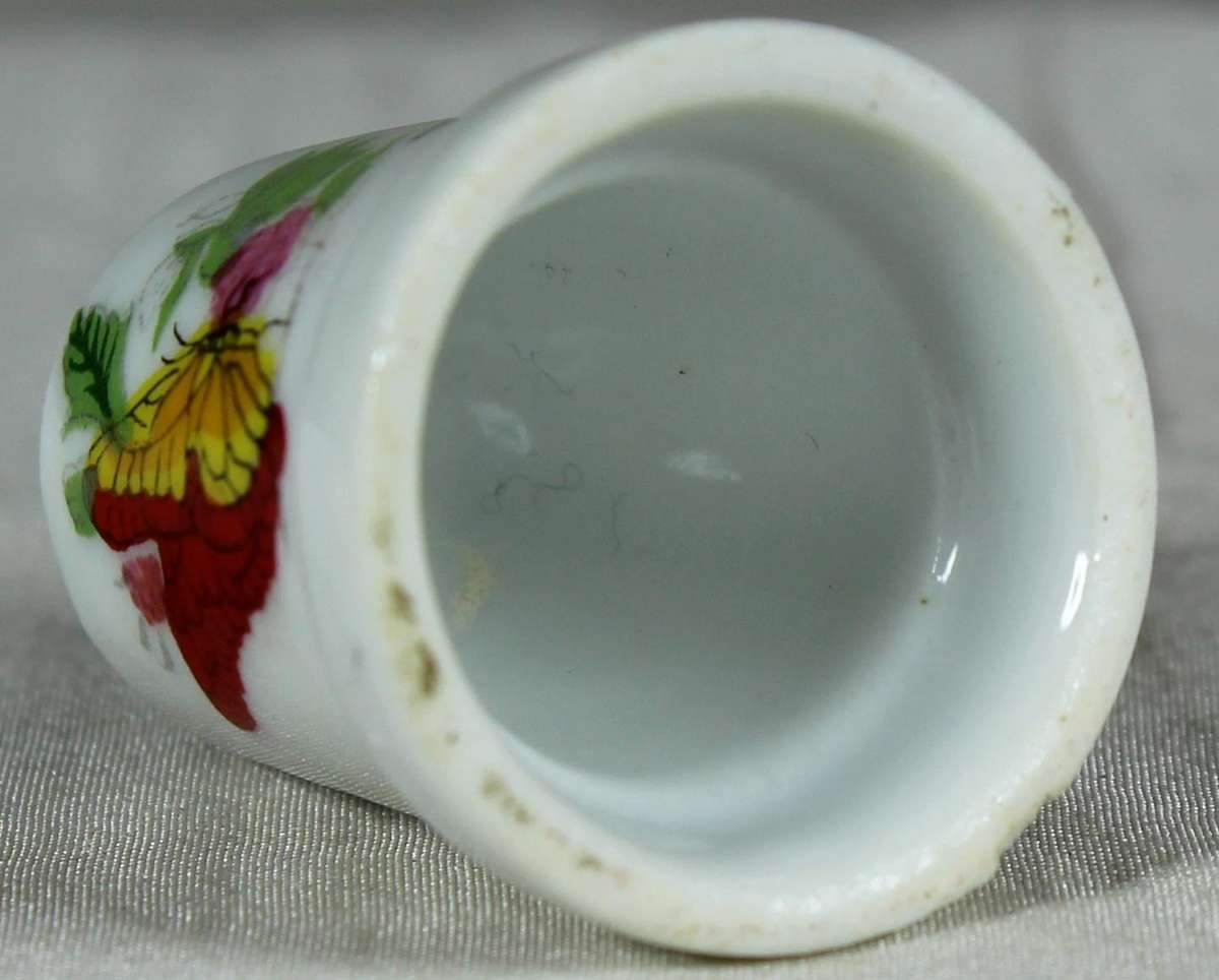 Bone China thimble - Butterfly