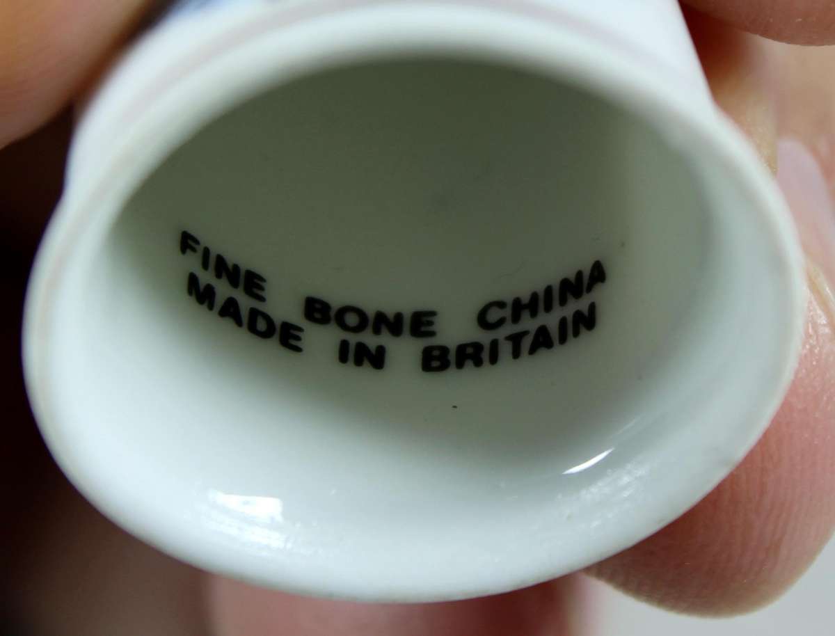 Bone China thimble - Liverpool