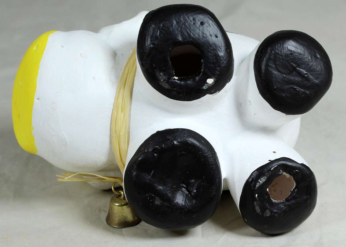 Ceramic cow chunky figurine