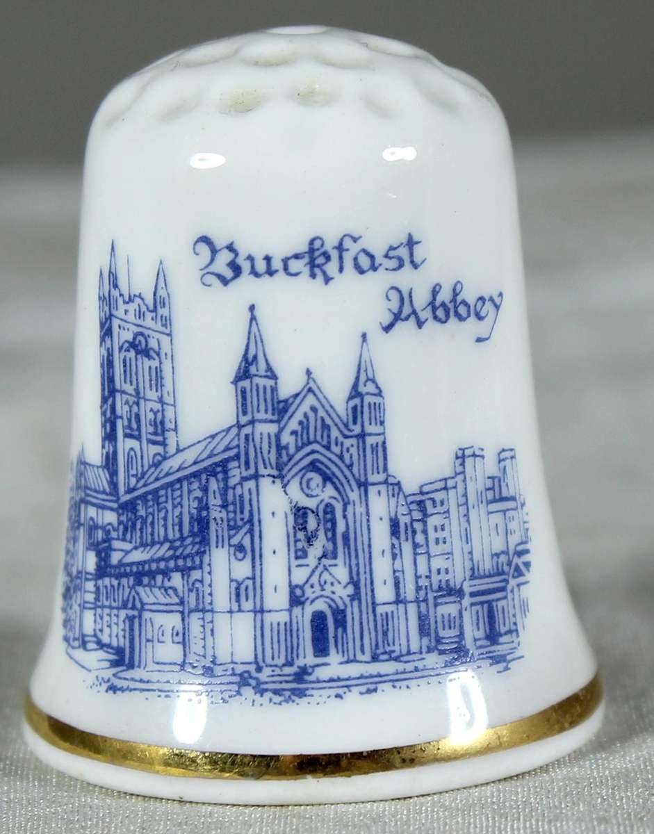 Bone China thimble - Buckfast Abbey