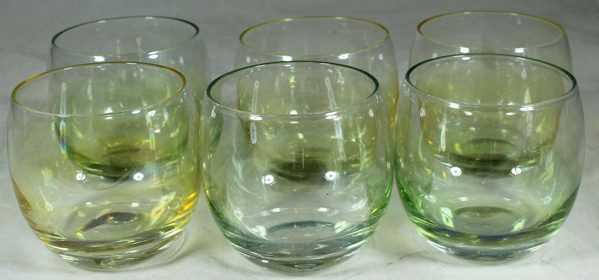 Set of six brandy glasses
