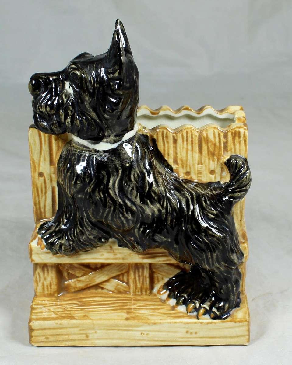 Scottie porcelain pen/pencil holder