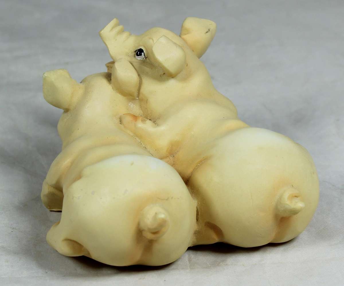 Pair of ceramic piggies
