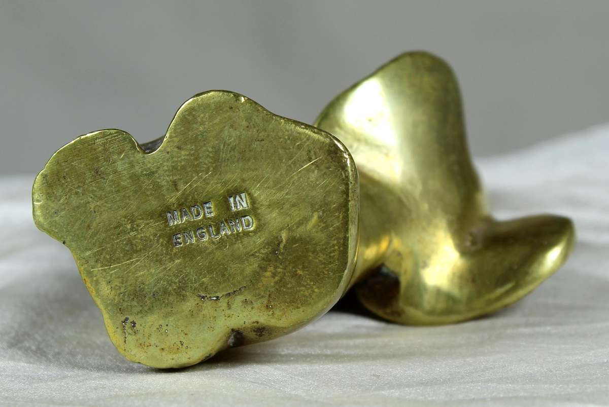 Solid English brass elephant