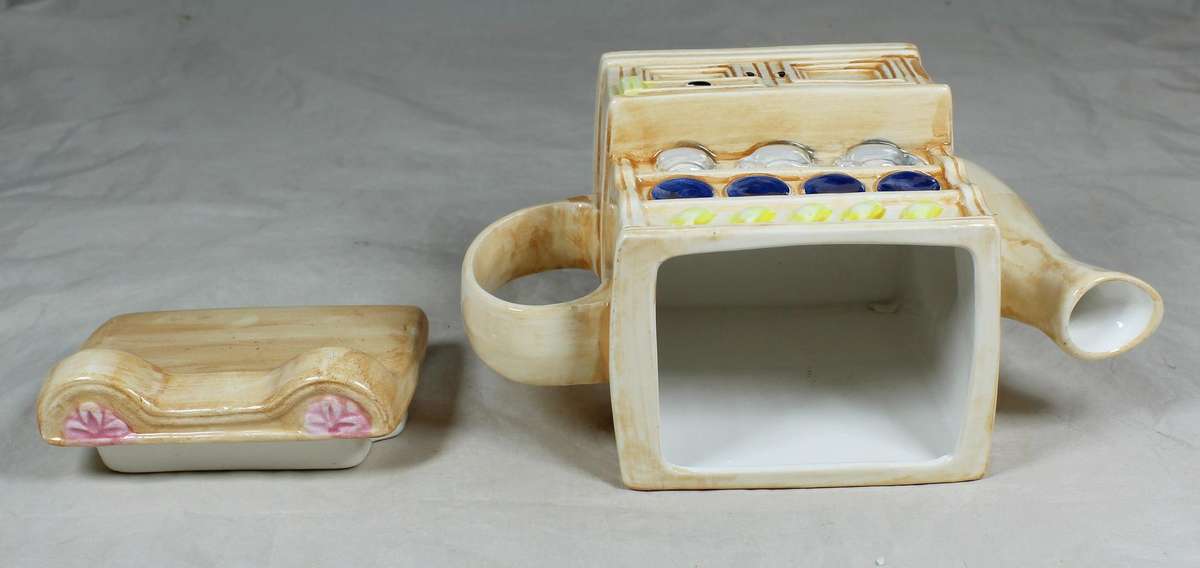 Kitchen cupboard novelty tea kettle