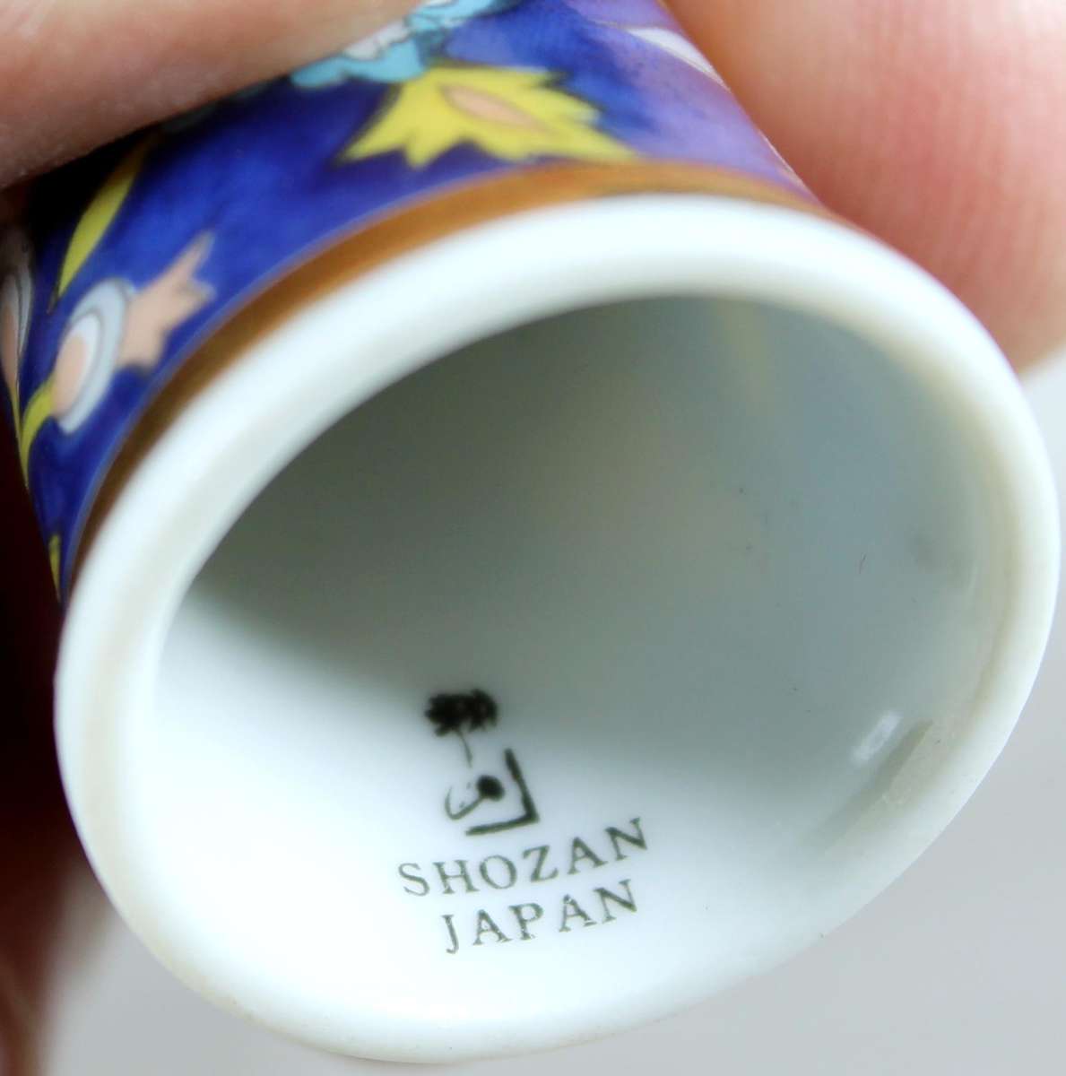 Bone China thimble - Shozan - Japan
