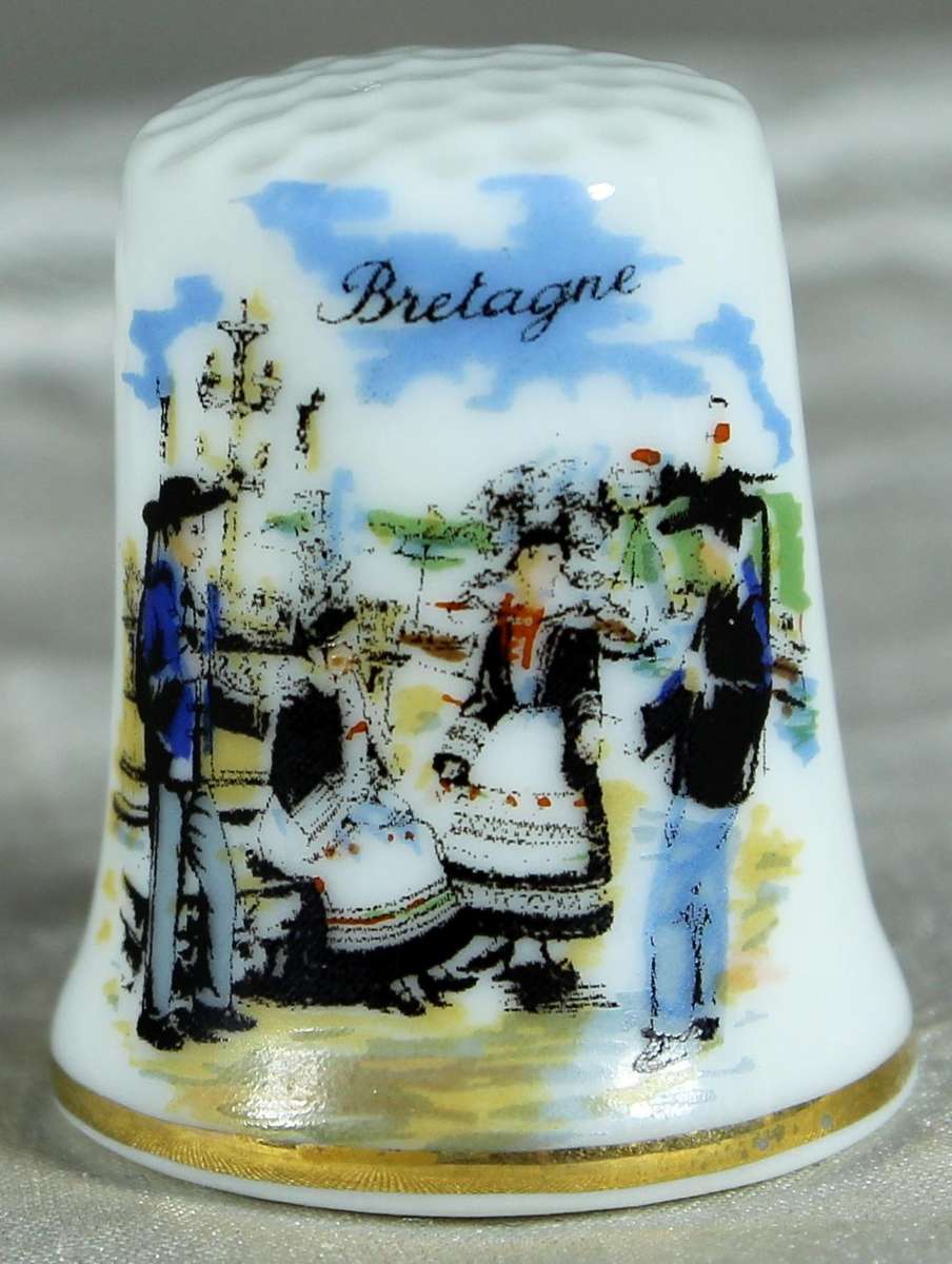 Bone China thimble - Bretagne