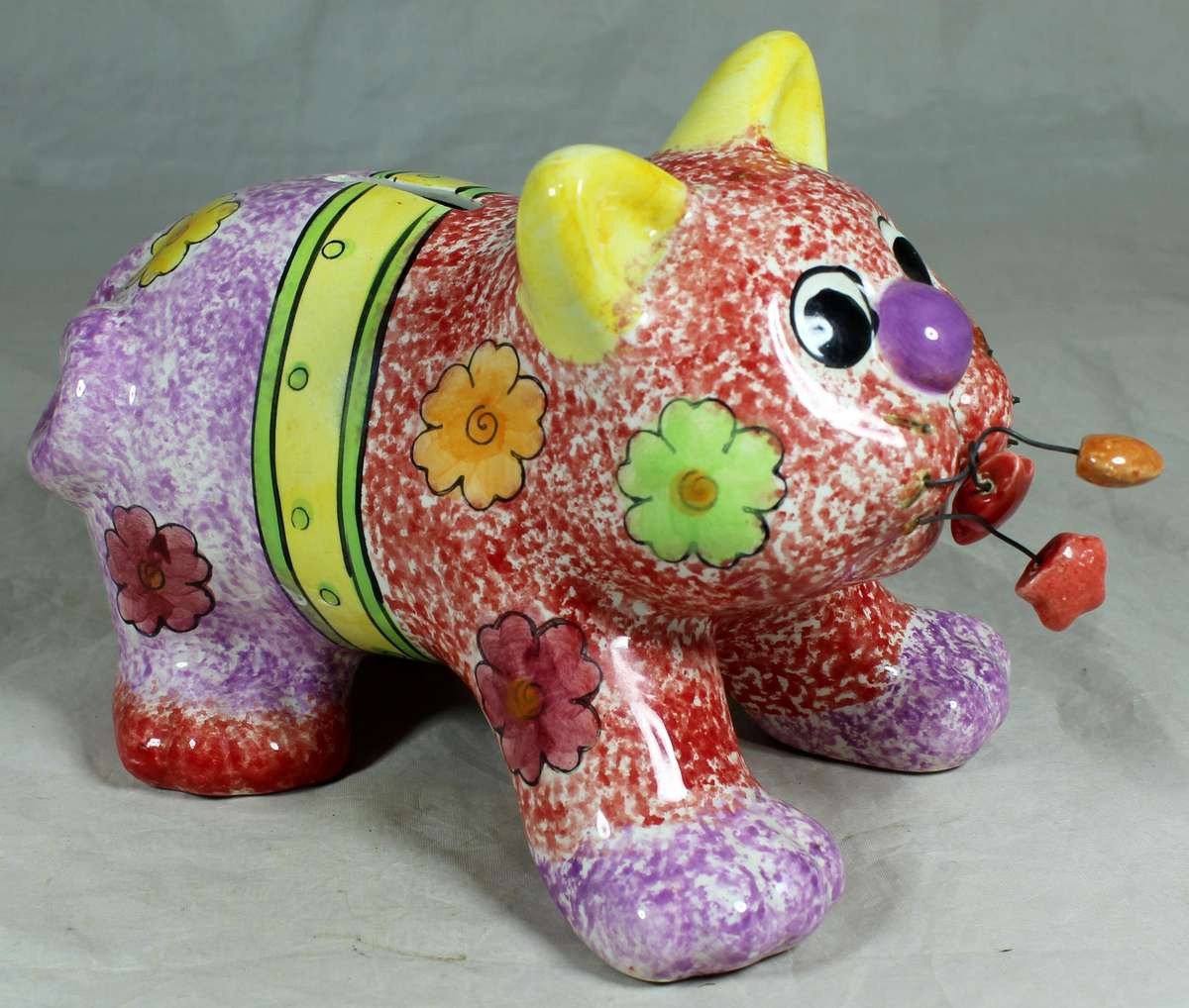Decorative cat style piggy bank
