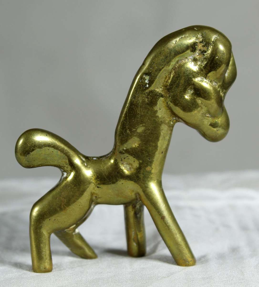 Small brass horse