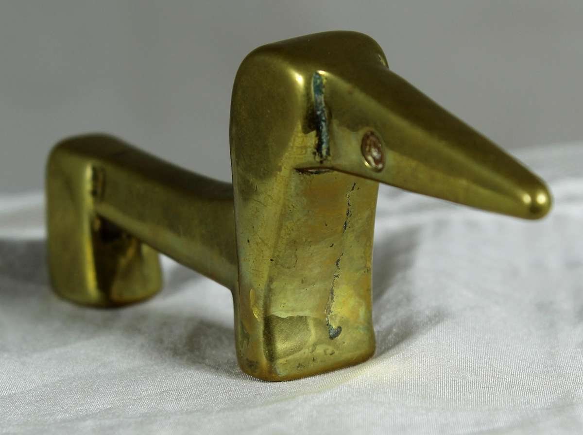 Small abstract brass doggy