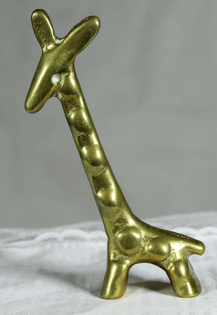 Small abstract brass - Giraffe