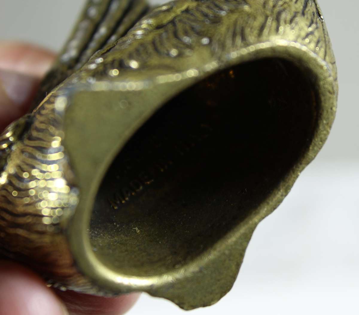 MOD BEP ( Italy) brass plated swan