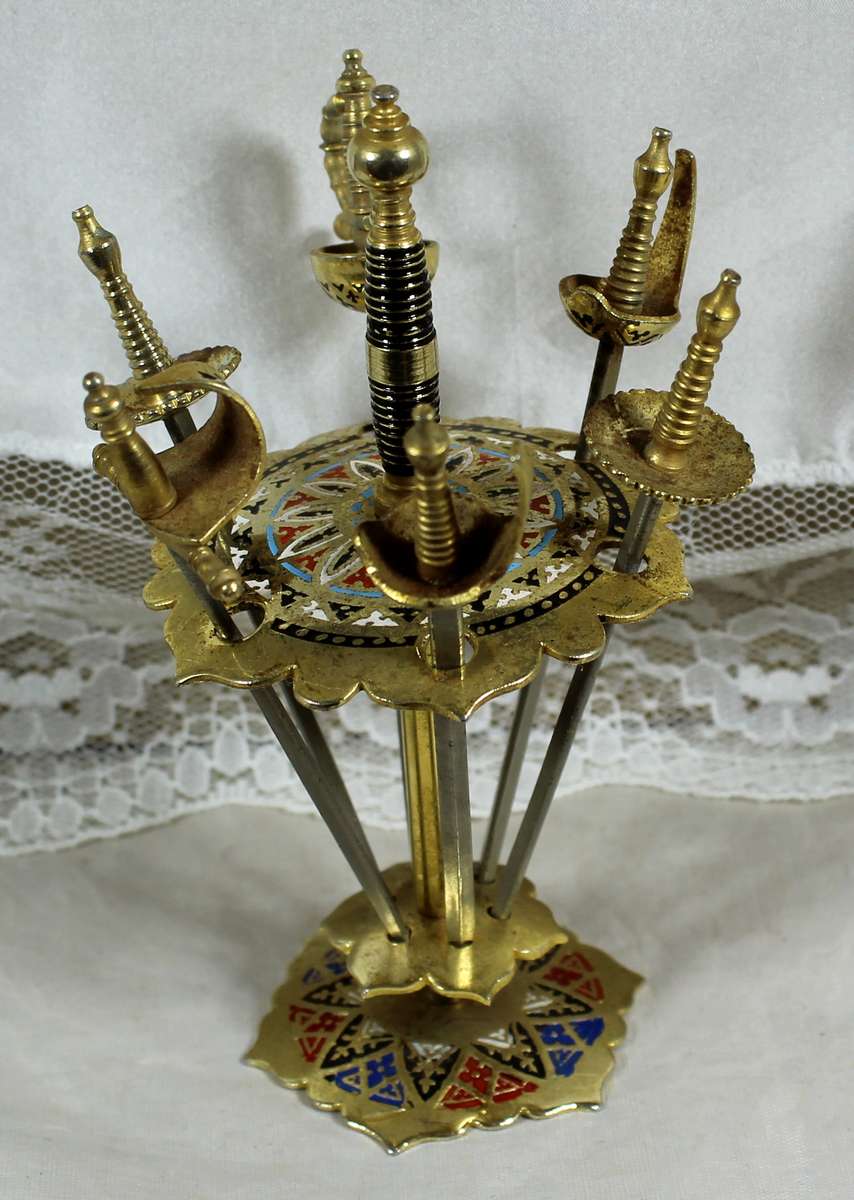 Sword cocktail pics on stand