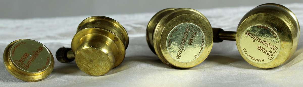 Miniature brass two pots & gas burner