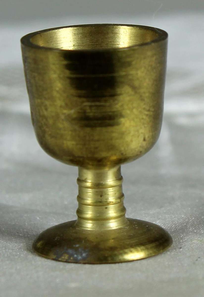 Miniature brass cup